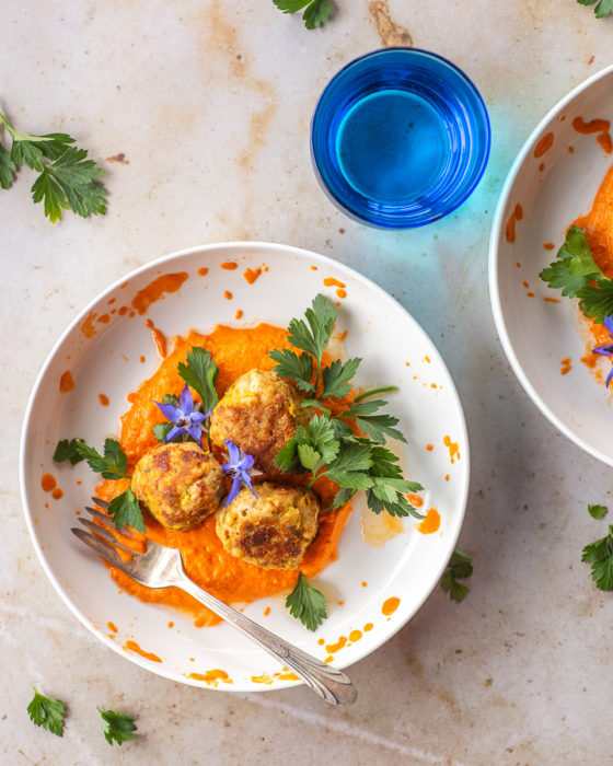 Spanish Meatballs with Romesco Sauce – Primal Wellness