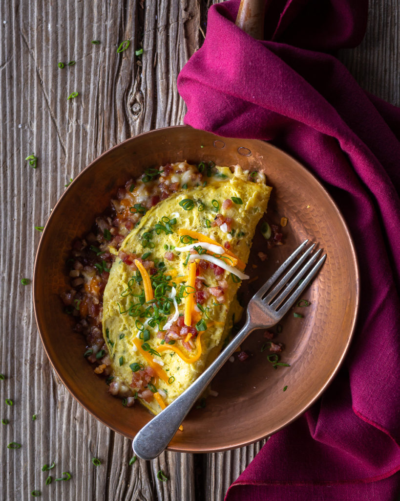 Omelet with Ham, Chives, and Cheese – Primal Wellness