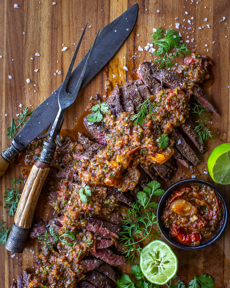 Skirt Steak with Tiger Bite Sauce – Primal Wellness