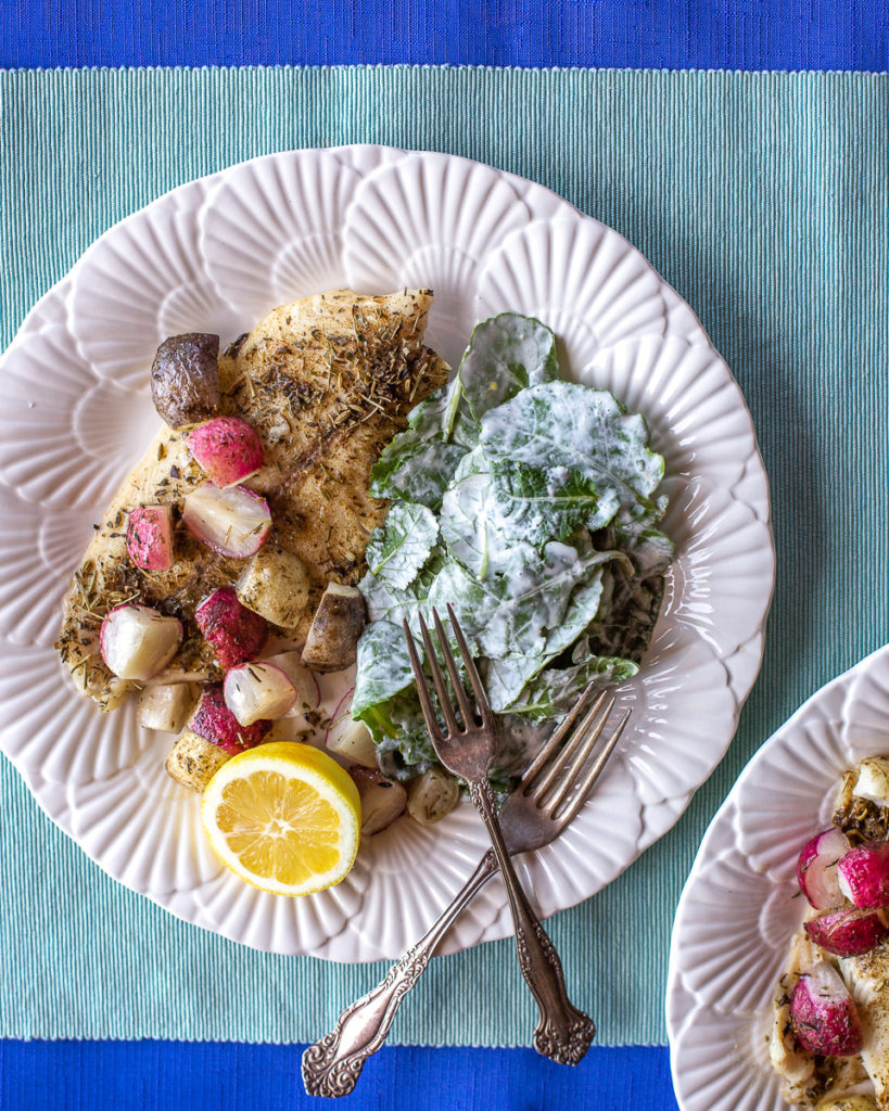 Roasted Fish with Herbs de Provence and Radishes – Primal Wellness