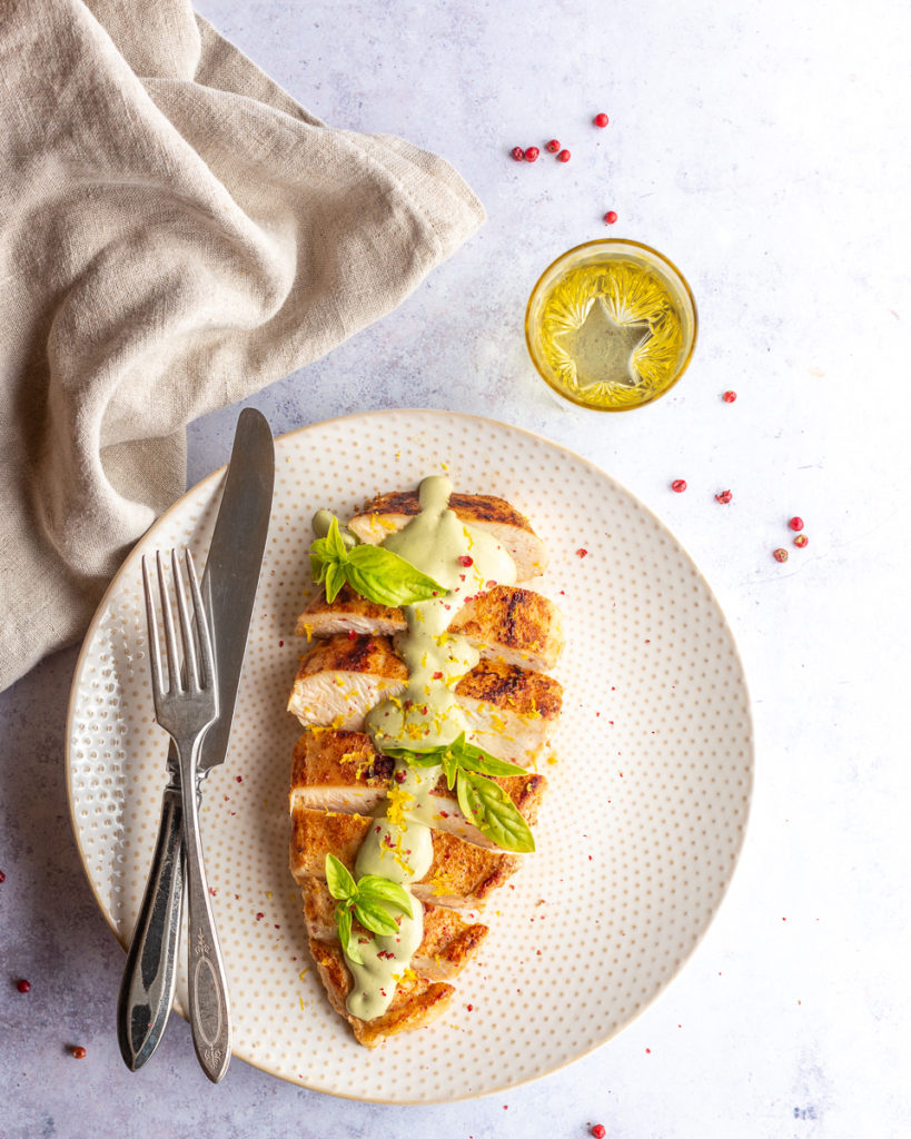 Chicken with Creamy Lemon Basil Sauce Primal Wellness