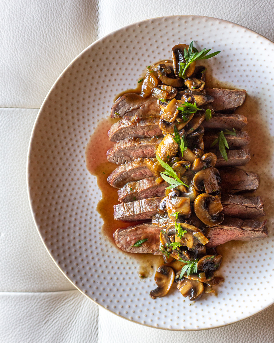 Grilled Flank Steak with Mushrooms - House of Nash Eats