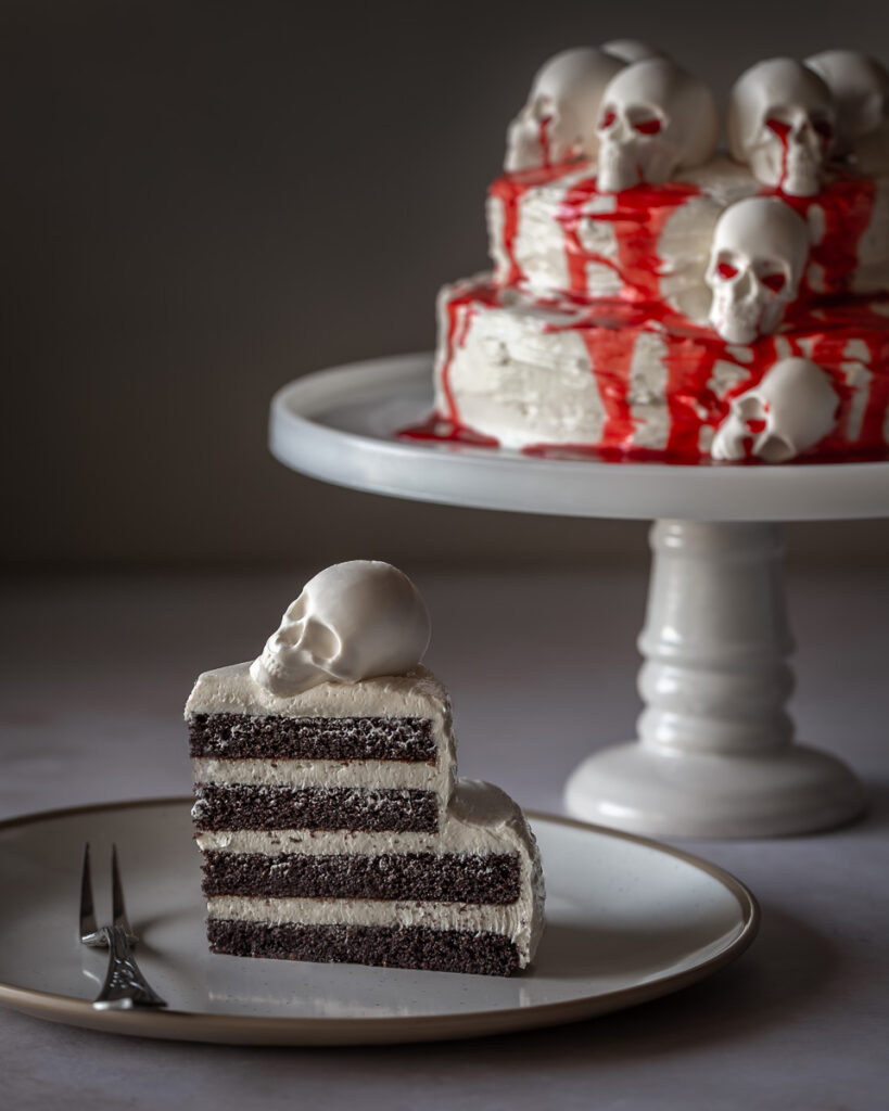 Halloween Red Velvet Cake with Glass Candy ⋆ Sugar, Spice and Glitter